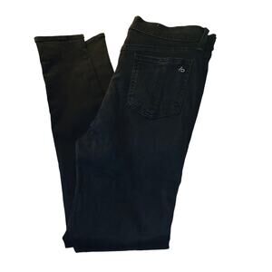 RAG & and bone high rise skinny washed BLACK JEANS  SZ 32